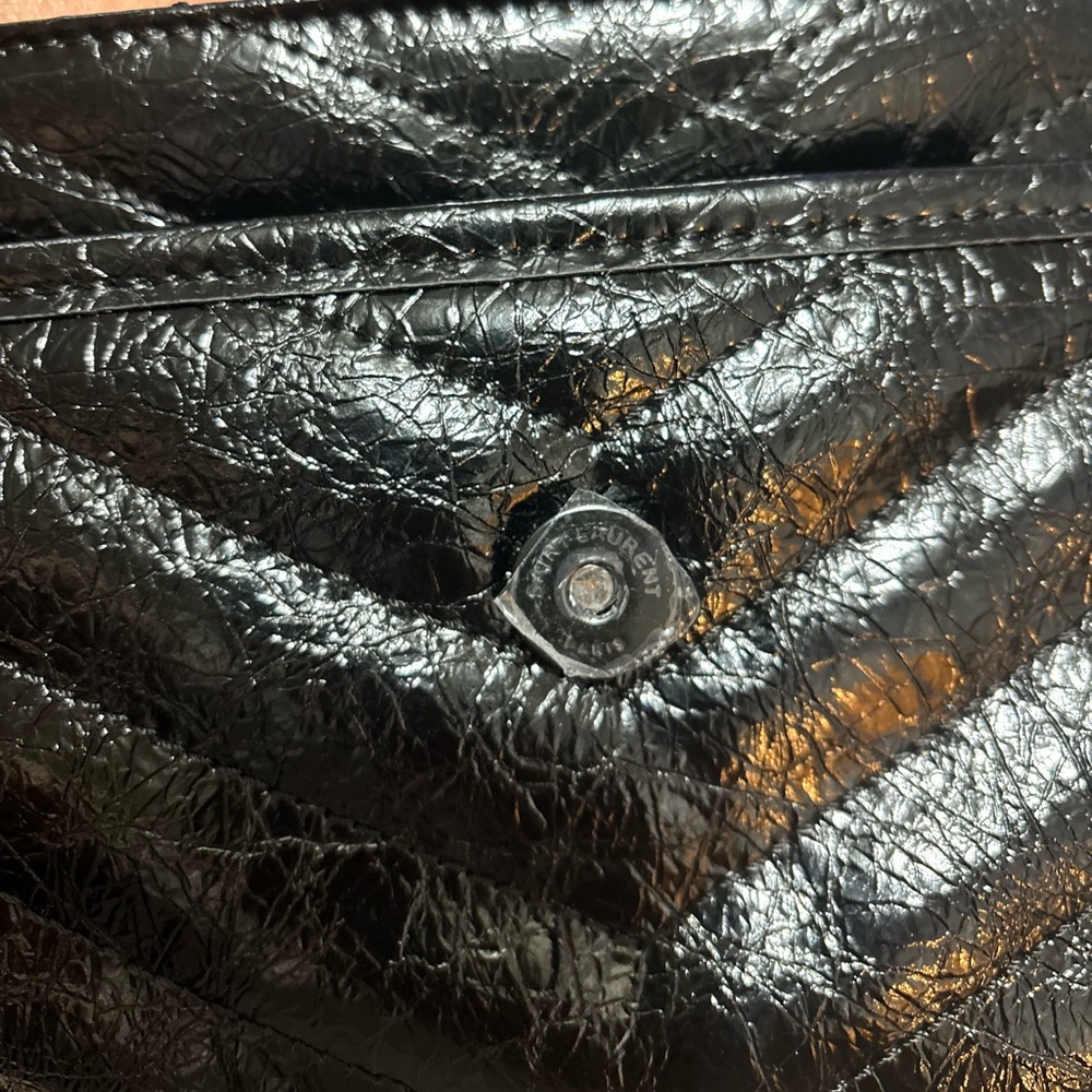 Chic Black Quilted Clutch